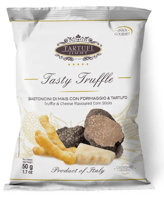 Jimmy Tartufi Tasty Truffle - Truffle & Cheese Flavoured Corn Sticks 50g