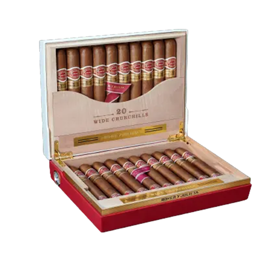 Romeo Y Julieta Wide Churchills 20s TR2021 & Humidor