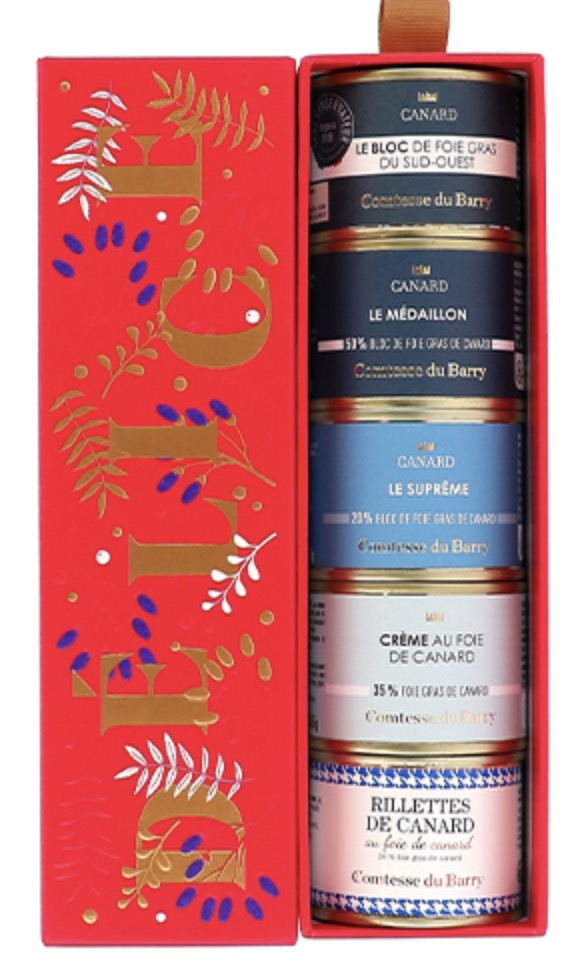 Comtesse du Barry Coffret Plumier 5 Set de Foie Gras de Canard 330gr