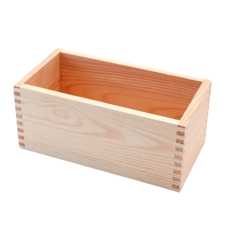 Rectangle Wooden Open Box