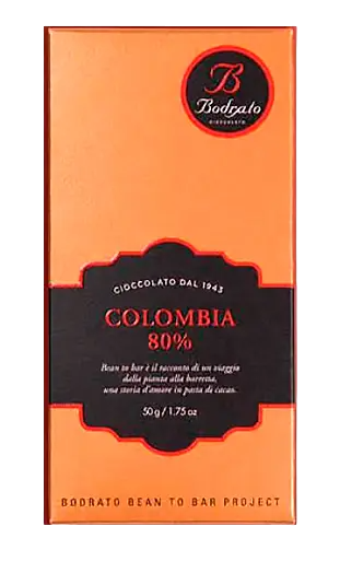 Bodrato Dark Chocolate 80% Colombia 50g