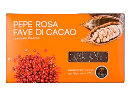 Bodrato Dark Pink Pepper Chocolate 50g