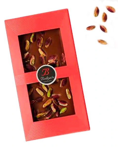 Bodrato Dark Pistachio Chocolate 110g