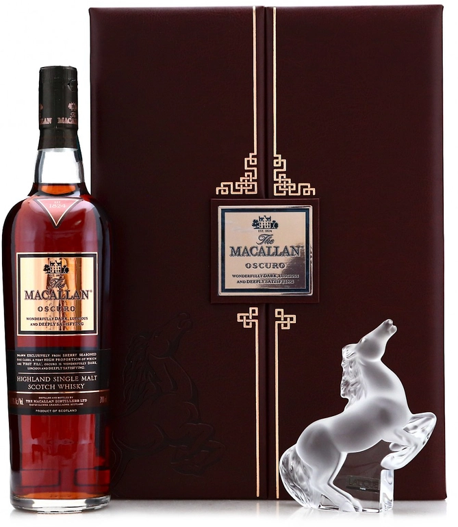 Macallan Oscuro Lalique Rearing Kazak Horse 70cl