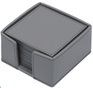 Giobagnara Rudi Acquerello Coaster Holder & 6 Coasters Graphite