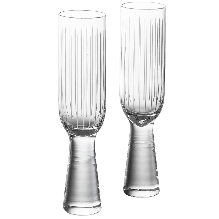 Lasvit Otto Champagne Glasses Set of 2