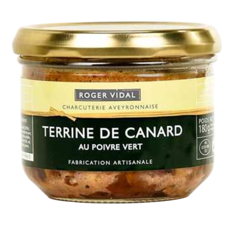 Roger Vidal Terrine de Canard au Poivre Vert 180g