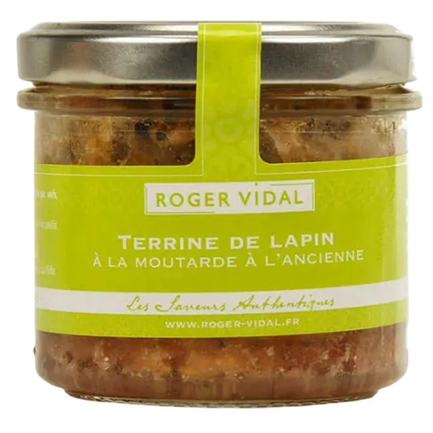 Roger Vidal Terrine de Lapin la Moutarde a L'Ancienne 90g