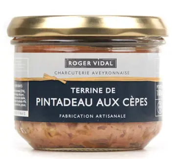 Roger Vidal Terrine de Pintadeauaux Cepes 180g
