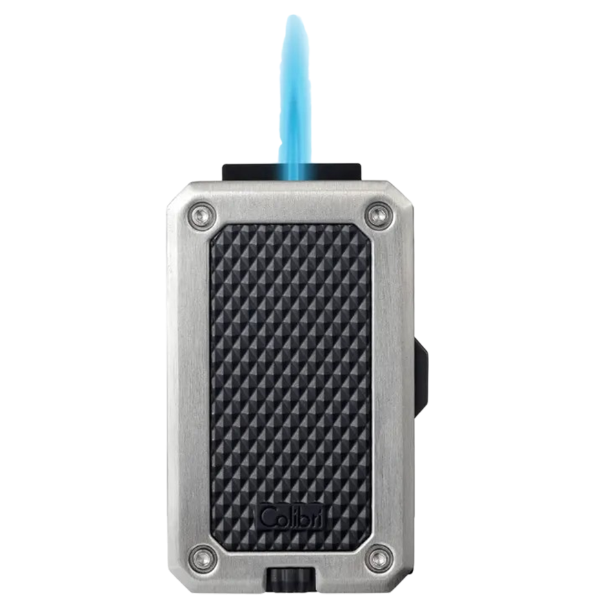 Colibri Rally Black + Chrome Single Jet Lighter