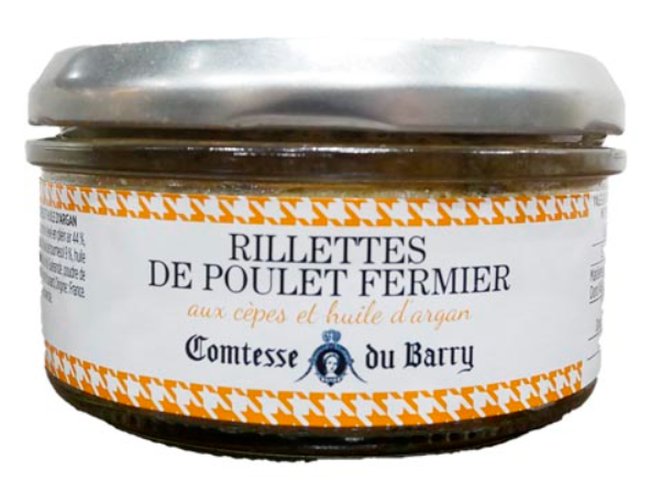 Comtesse Du Barry Chicken Rillettes with Ceps and Argan Oil 140gr