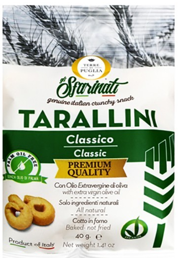 Terre di Puglia TARALLINI SFARINATI PREMIUM Classico 40GR