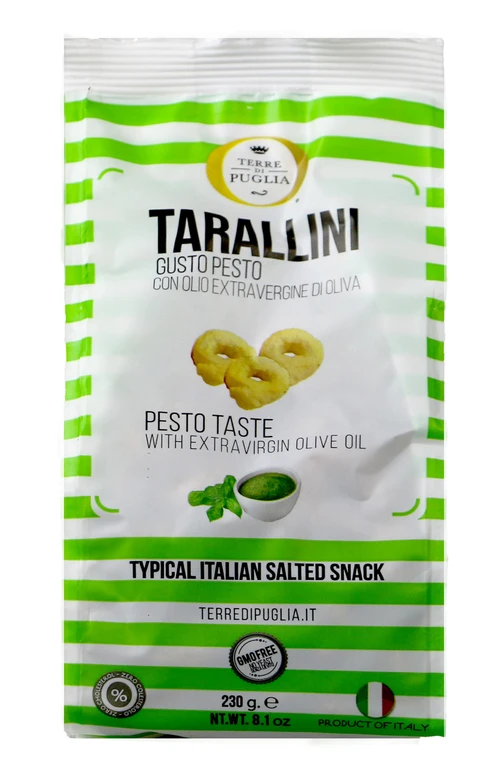 Terre di Puglia TARALLINI OLIVE OIL AND EXTRA VIRGIN pesto (230g)