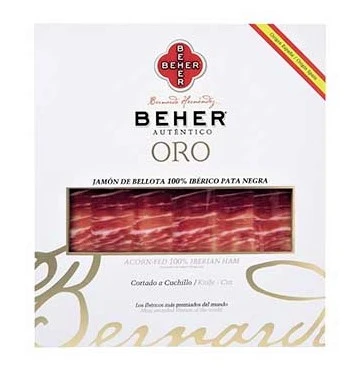Beher Acorn-Fed 100% Iberian Ham Pata Negra Square 90g