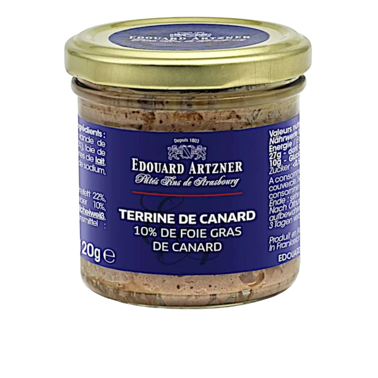 E. Artzner Terrine de Canard 10% De Foie Gras de Canard 100g