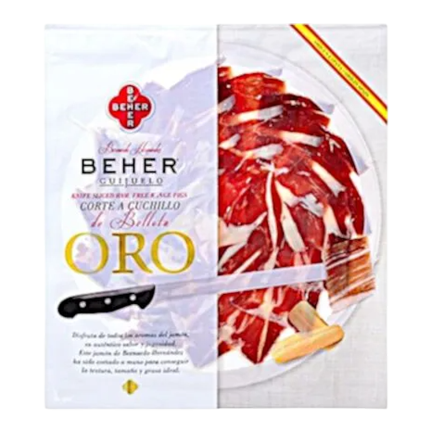 Beher Acorn Fed 100% Iberian Ham Knife Sliced Corte A Cuchillo 50g