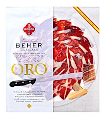 Beher Acorn Fed 100% Iberian Ham Knife Sliced Corte A Cuchillo 50g
