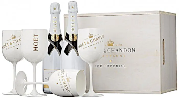 Moet & Chandon Ice Imperial 2 btl. + 4 glasses