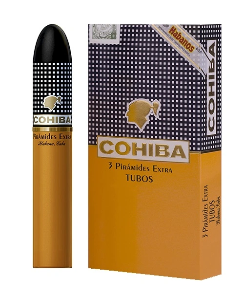 Cohiba Piramides Extra Tubos Box of 3