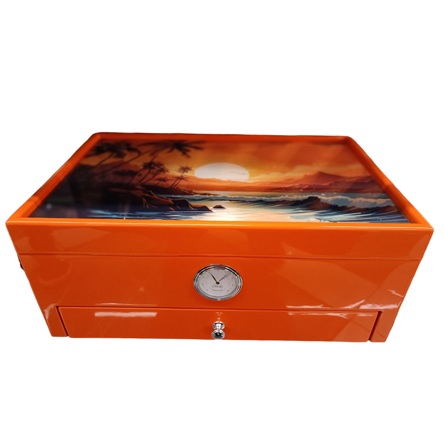 Morici Humidor Roma Special Club Edition Orange Digital Stamp