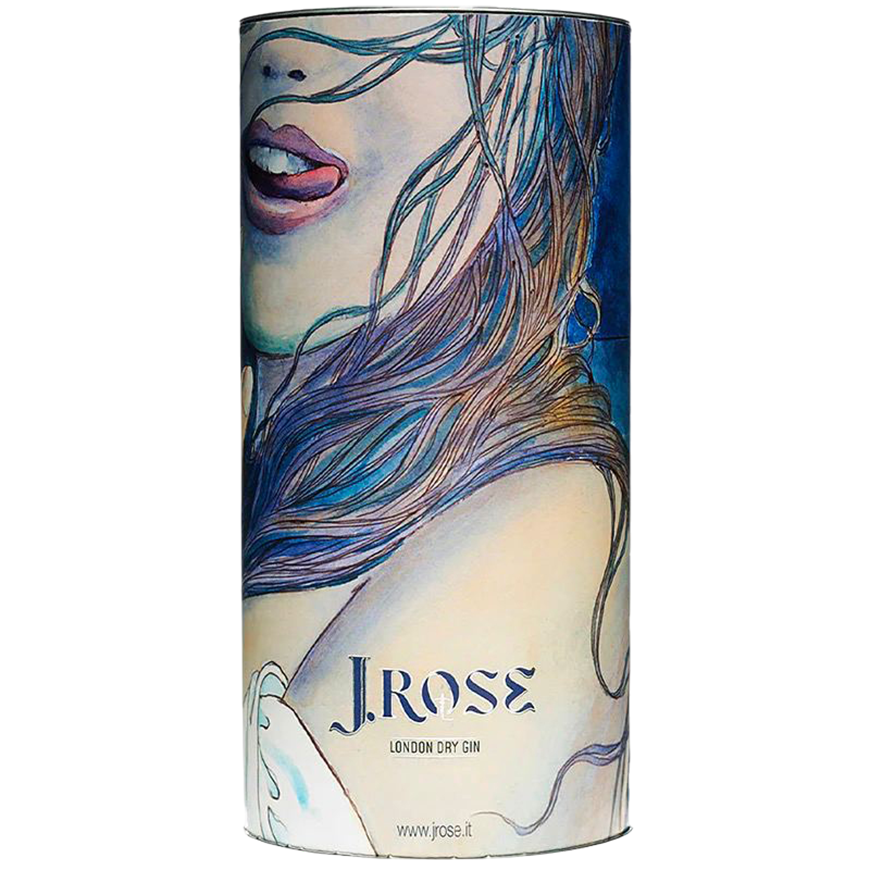J. Rose London Gin Cylinder Box without Bottle