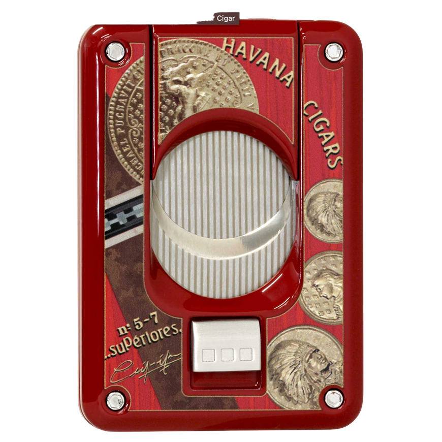 Elie Bleu Cigar Cutter Medals Red