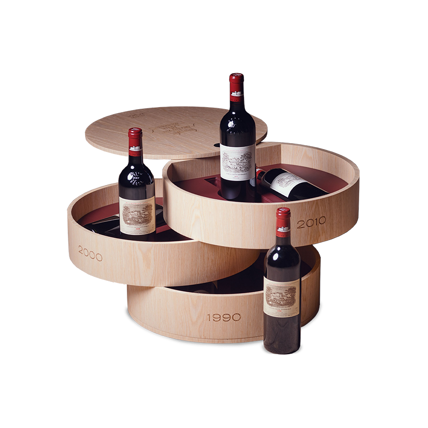 Chateau Lafite Rothschild (1990x2, 2000x2, 2010x2) Set of 6 Wooden Box