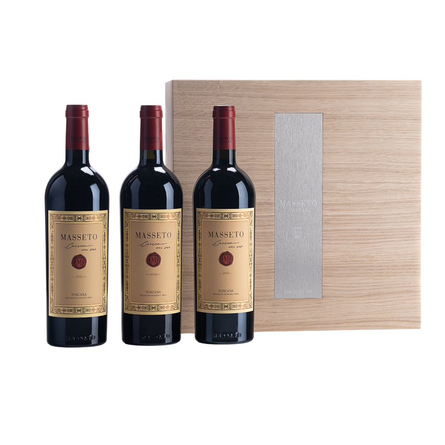 Masseto IGT (2006x1, 2010x1, 2011x1) Set of 3 Wooden Box