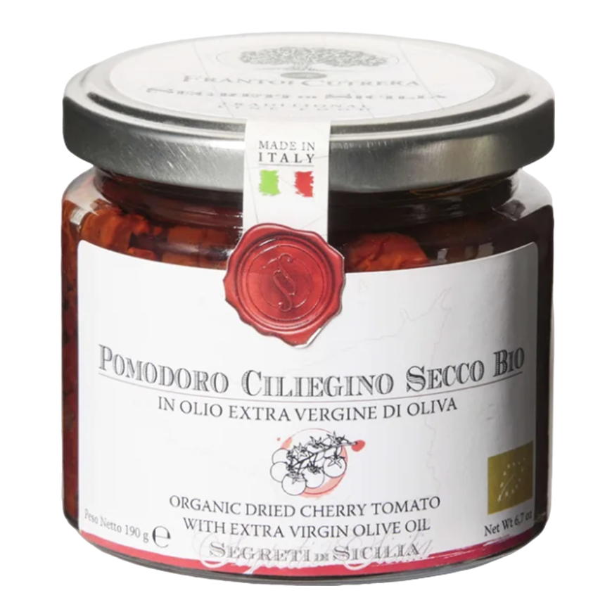 Frantoi Cutrera Vasetto Pomodoro Ciliegino Secco Bio In Olio Extra Vergine Di Oliva 190g