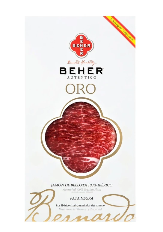 Beher Acorn Fed 100% ORO Iberian Ham Pata Negra 100g