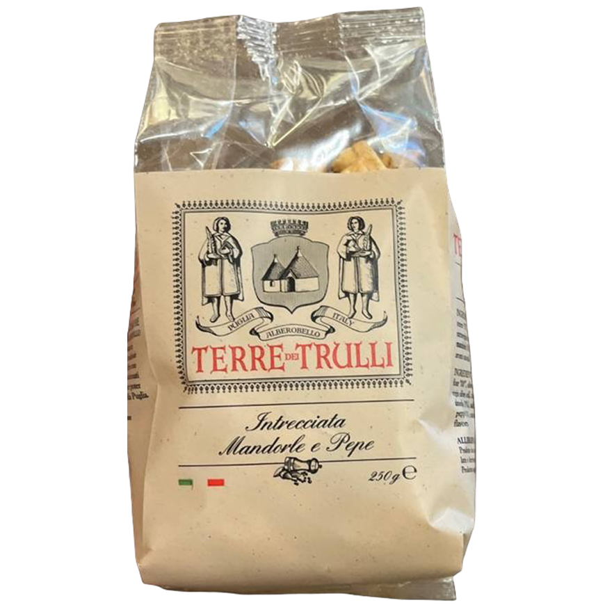 "Terre dei Trulli" Almond and Pepper Twist 250g