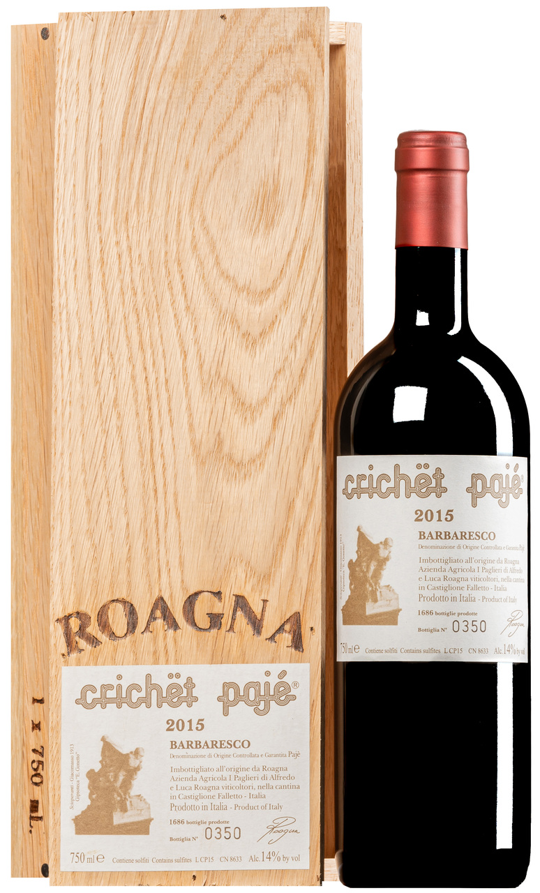 Roagna Barbaresco Crichet Paje 2015 Wooden box