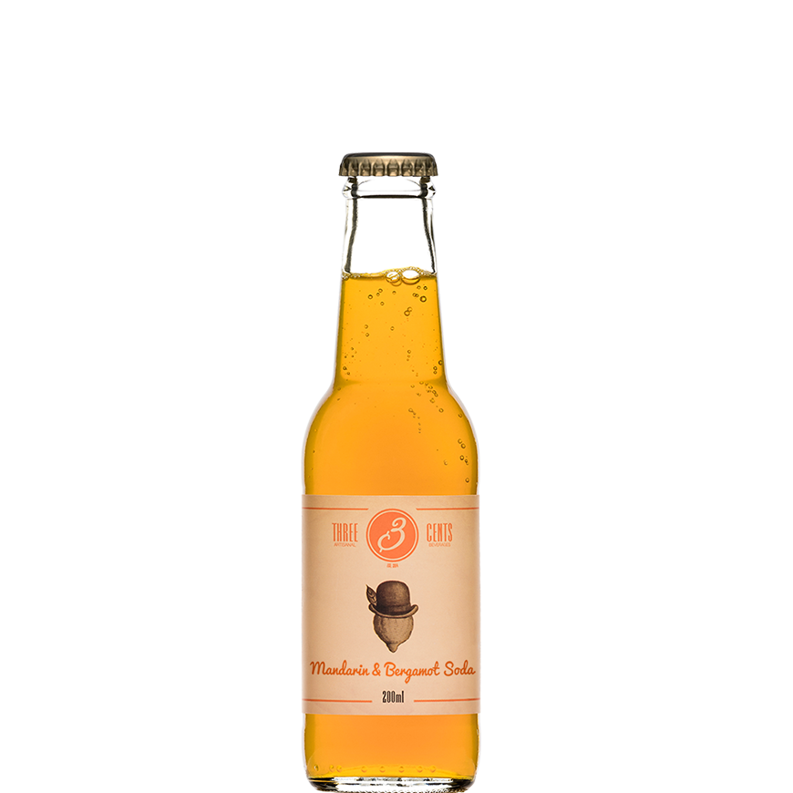 Three Cents Mandarin & Bergamot Soda 20cl