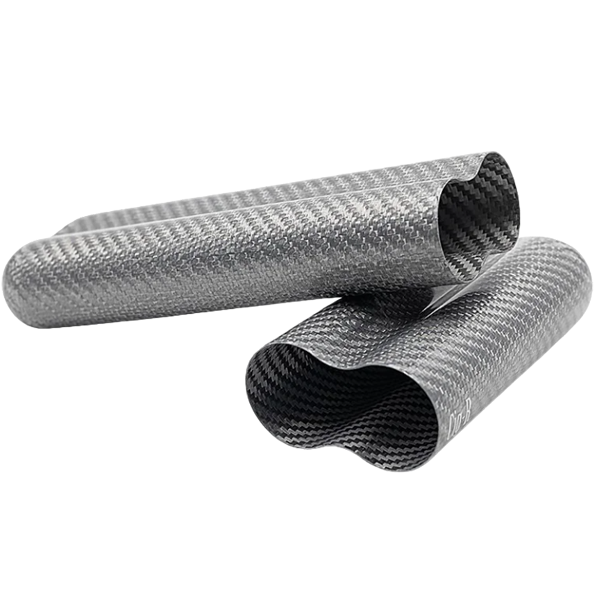 Cigar Case Carbon Silver for 2pcs