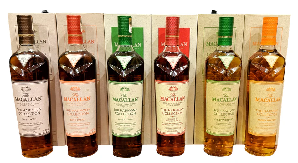 Macallan The Harmony Collection set of 6