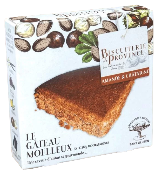 Biscuiterie de Provence Les Gateaux Moelleux Sans Gluten Amande & Chataignes 240g
