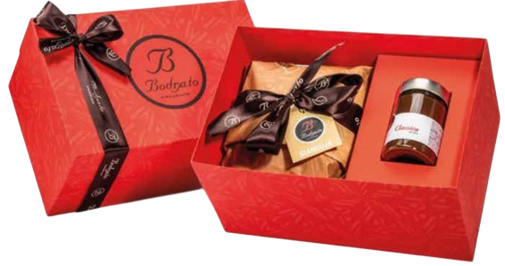 Bodrato Gianduja Panettone 800g + Classic Cream 320g