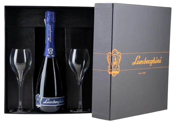 Lamborghini Nera Bottle with Glass