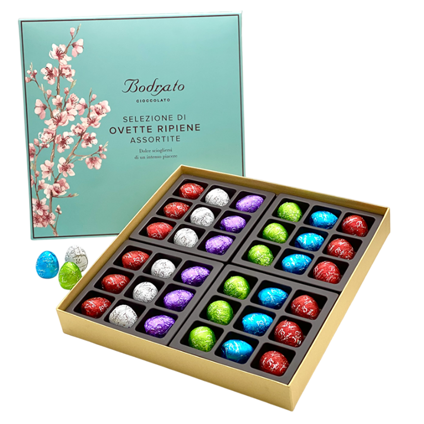 Bodrato Scatola 36 Ovetti Box with Chocolate Eggs 440g