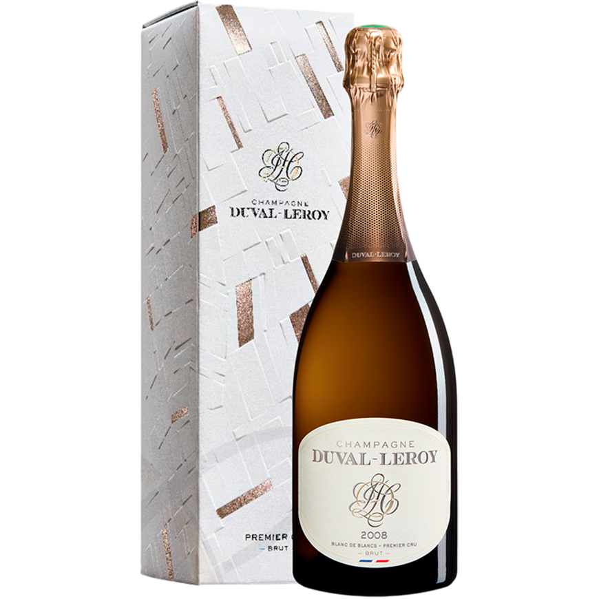 Duval Leroy Champagne Blanc de Blancs Prestige 1er Cru Brut 2008 Gift Box