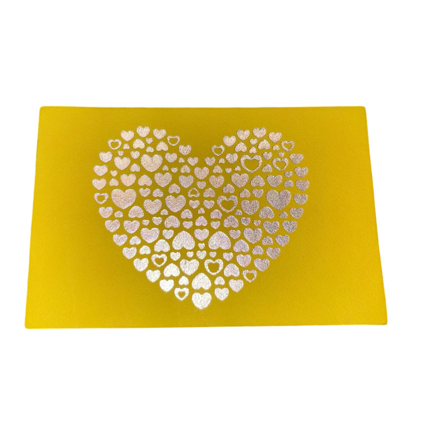 Bandit Manchot Leather Postcard "Heart" 10x15 cm