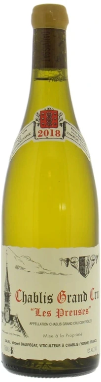 Vincent Dauvissat Chablis Grand Cru 'Les Preuses' 2018