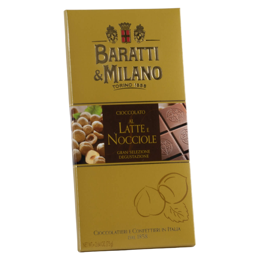 Baratti & Milano Chocolate Milk Hazelnuts 75g