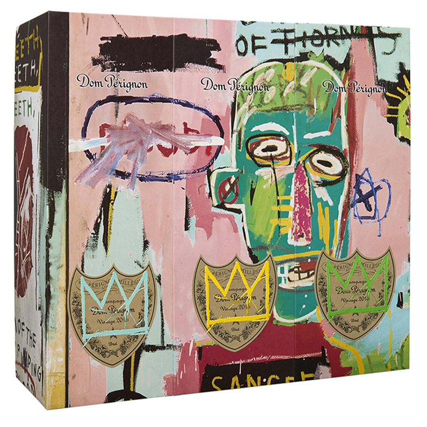 Dom Perignon Jean-Michel Basquiat Brut 2015 Gift Box BF Set of 3