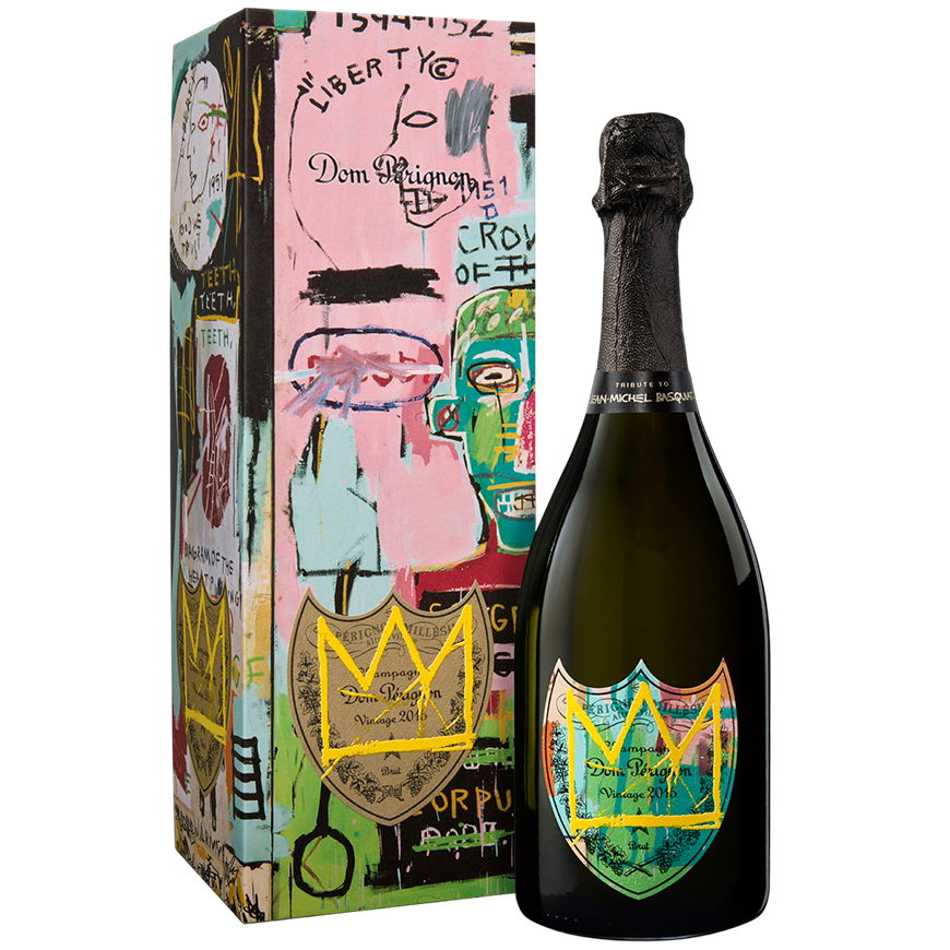 Dom Perignon Jean-Michel Basquiat Brut 2015 Yellow Gift Box