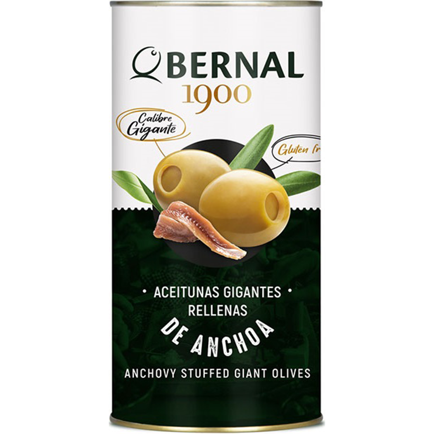Bernal Rellenas De Anchoa Green Olives 150g