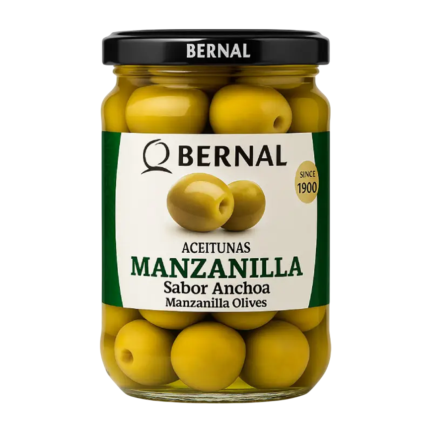 Bernal Manzanila Green Olives 250g