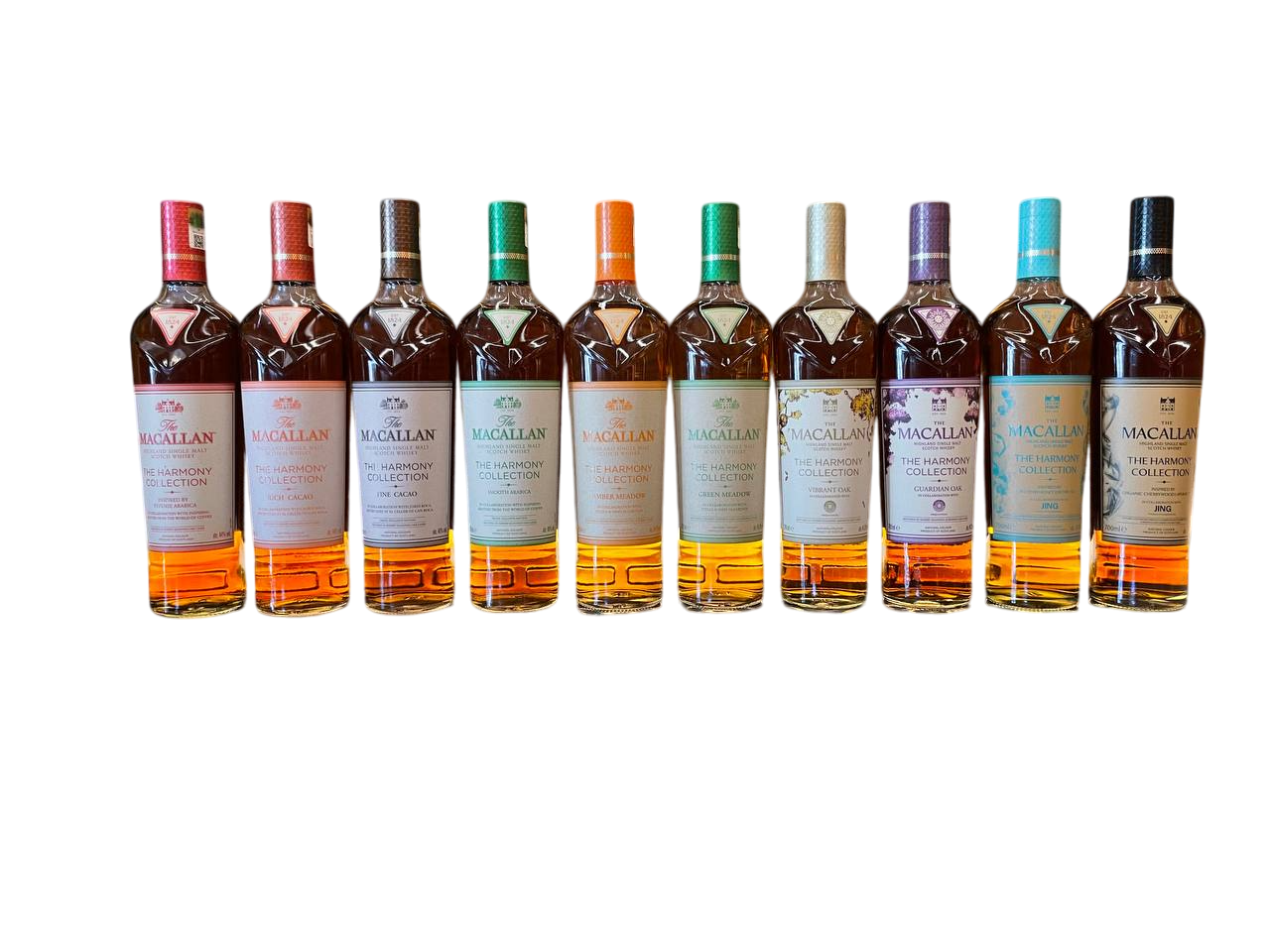 NEW Macallan The Harmony Collection Set of 10