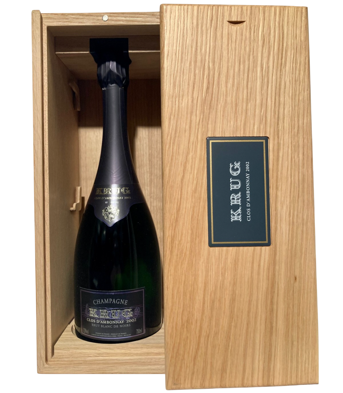 Krug Clos d'Ambonnay Blanc de Noirs Brut 2002 Wooden Box