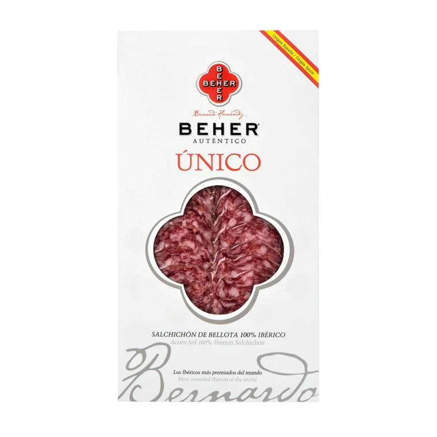 Beher Acorn-Fed 100% Iberian Salchichon 100g Tray